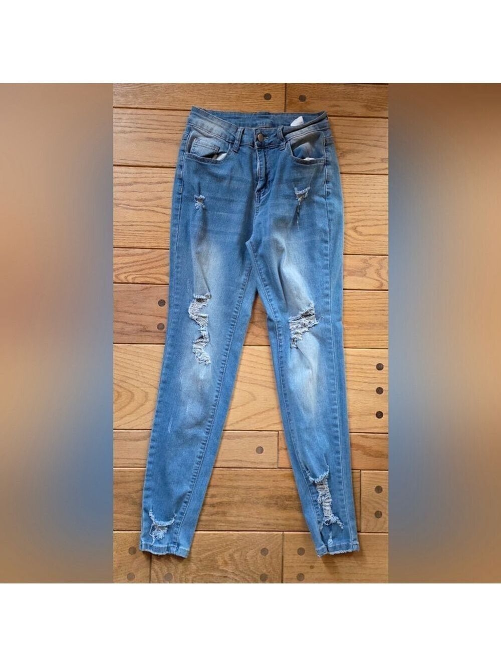 Distressed Blue Women's Jeans